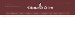 Desktop Screenshot of chittaranjancollege.com