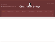 Tablet Screenshot of chittaranjancollege.com